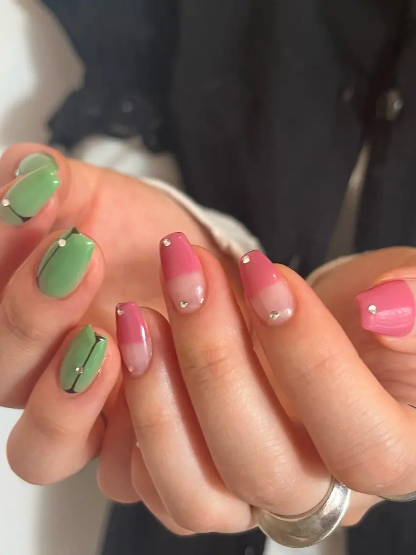 ネイル アートネイル ニュアンスネイル シンプルネイル luster shihoのネイルデザイン