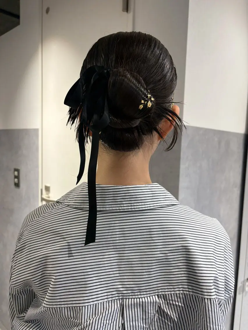ベージュ、ブラウン ／ボブ　ユミのヘアスタイル