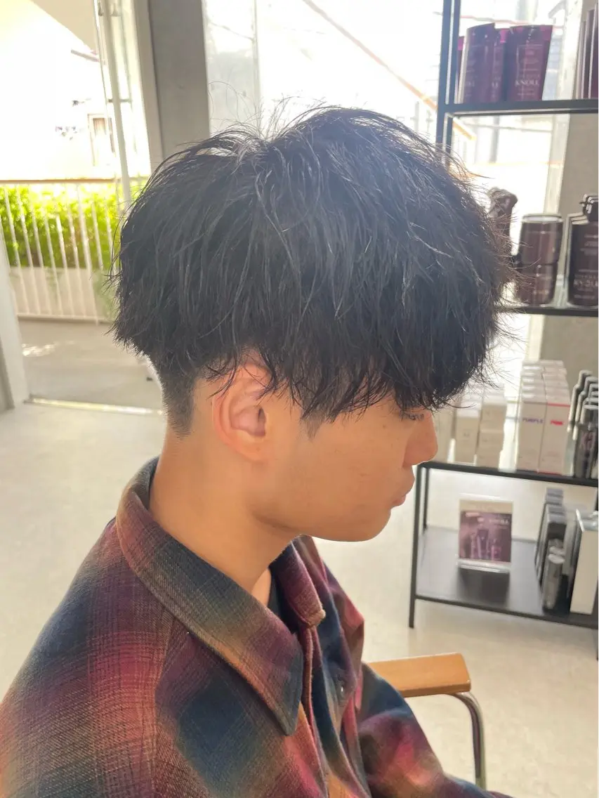 パーマ メンズ カット パーマ トリートメント ヘッドスパ ヘアセット メンズモテパーマ💙 fuwaのヘアスタイル