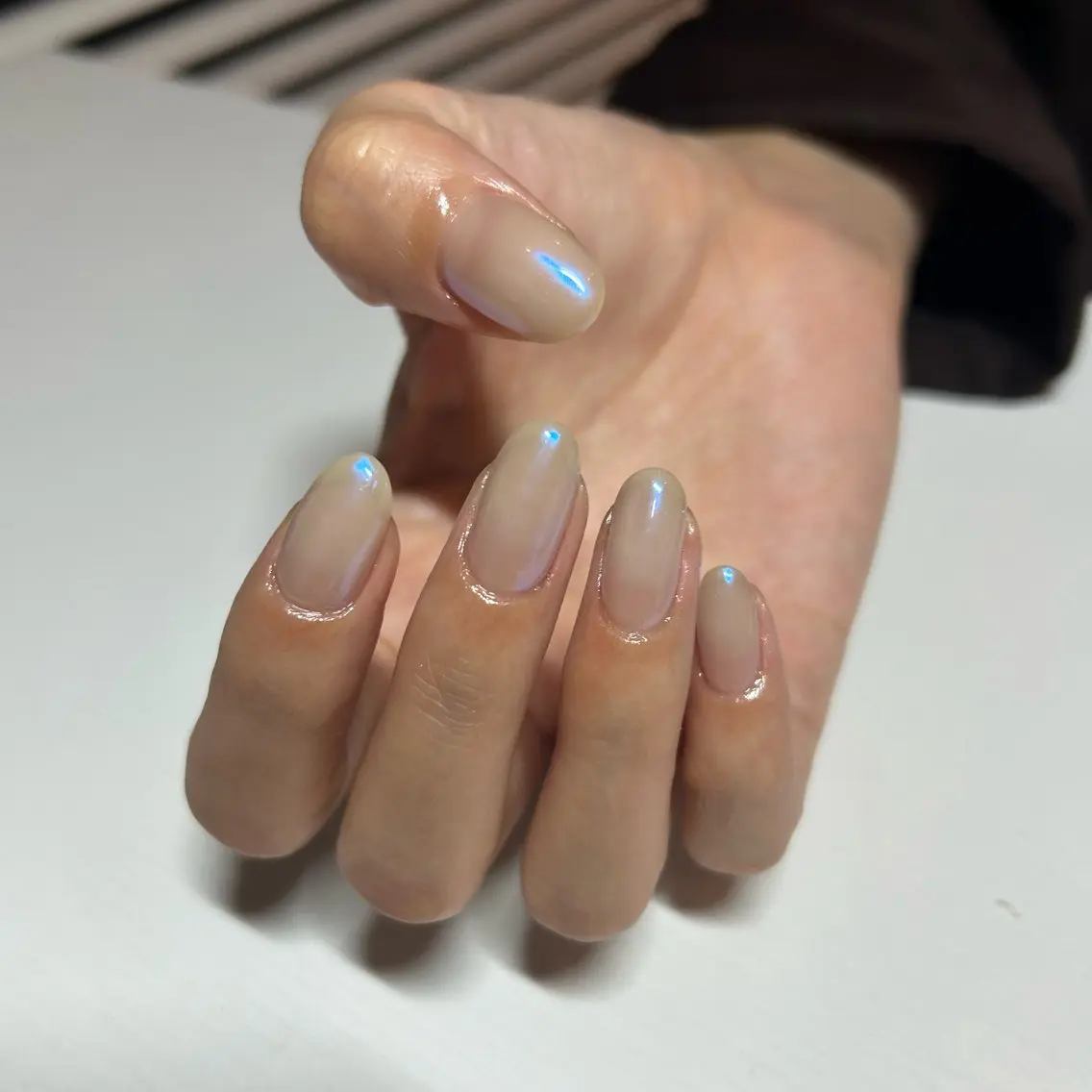 ネイル オーロラネイル ハンドネイル シンプルネイル Ezura Yumiのネイルデザイン