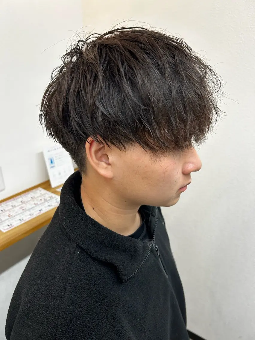メンズ マッシュ メンズパーマ カット 西浦 たくみのヘアスタイル
