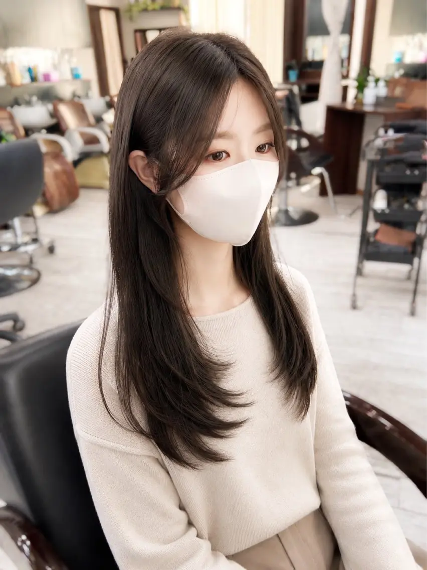 ロング カラー レイヤーカット ＊横浜駅＊ 金子 誠也のヘアスタイル