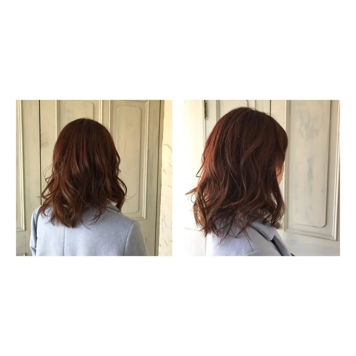 ミディアム カラー ピンクカラー バイオレットカラー Jill franc _ ayanoのヘアスタイル