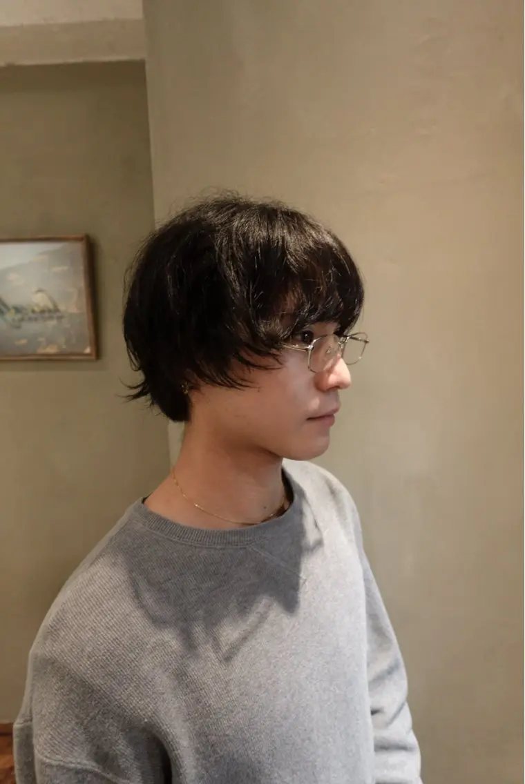 パーマ メンズ メンズパーマ スペインカール ニュアンスパーマ カット パーマ シャドウ/フェザー/ パーマ/新宿/和真のヘアスタイル