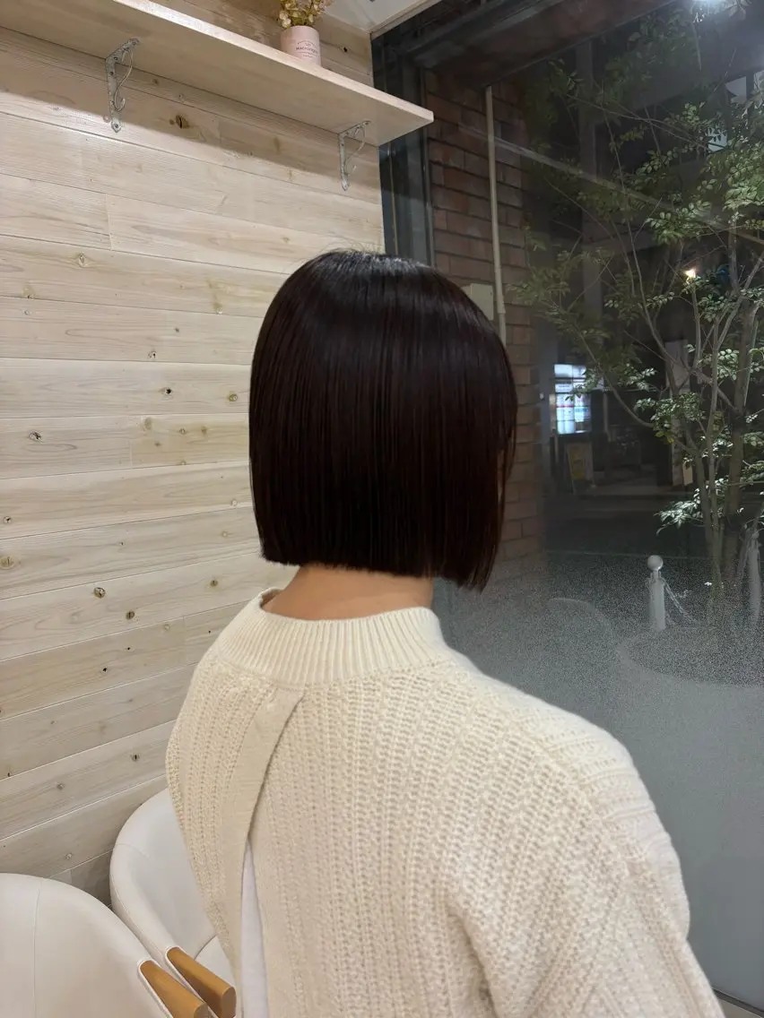 ショート 切りっぱなしボブ ボブ ✩seek next ：HiNA🐣ྀིのヘアスタイル