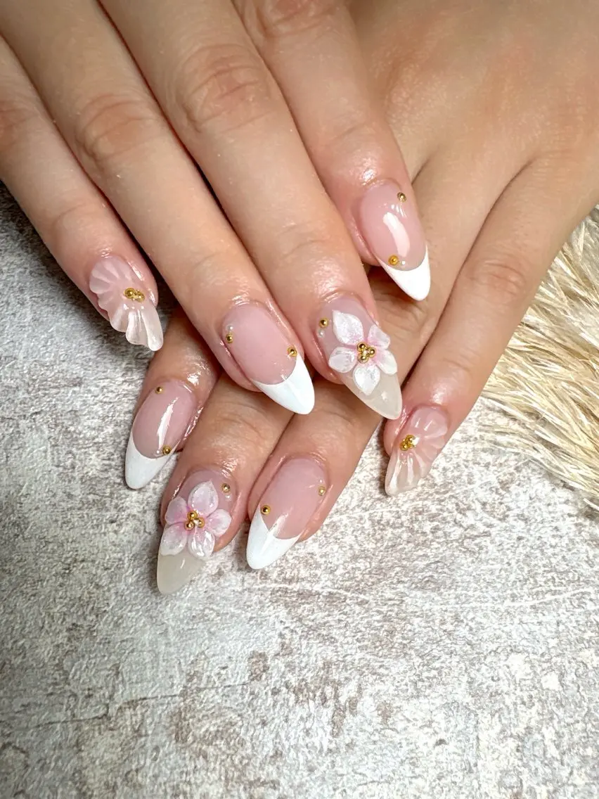 ネイル ジェルネイル 持ち込み ニュアンスネイル オフィスネイル ワンホンネイル ハンドネイル Pooky nailsのネイルデザイン