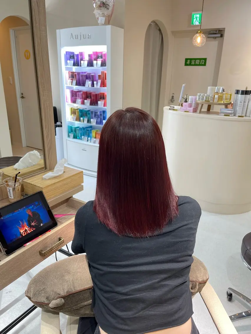 ミディアム カラー ヘアカラー トリートメント 心斎橋美容師 🎀mitsukiのヘアスタイル