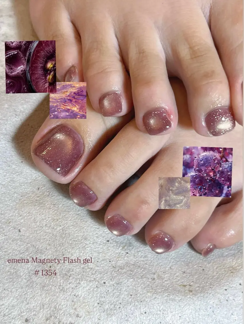 ネイル フットネイル マグネットネイル フットネイル r.nailBY α 大阪福島区/岸本🧸のネイルデザイン