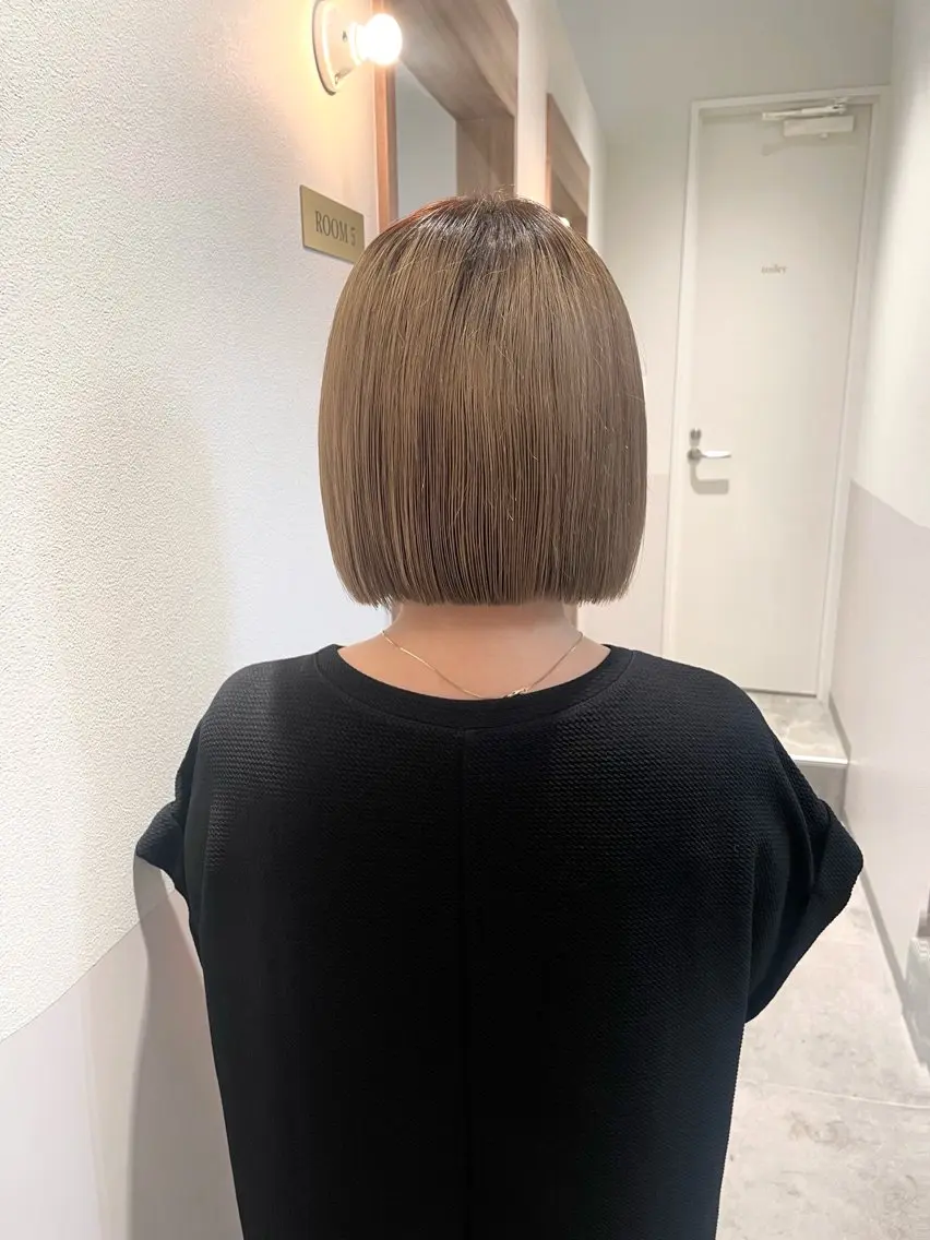 ショート トリートメント 田中大星 /ボブ 縮毛矯正のヘアスタイル
