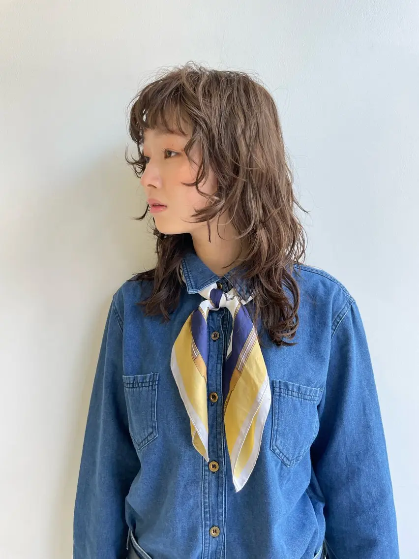 ロング カラー ヘアカラー 野田 カレンのヘアスタイル