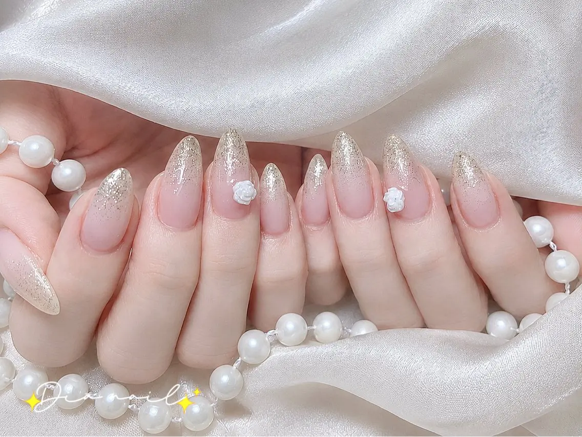 ネイル フットネイル 韓国ネイル レース マグネットネイル ニュアンスネイル ハンドネイル Dia nail サロンのネイルデザイン