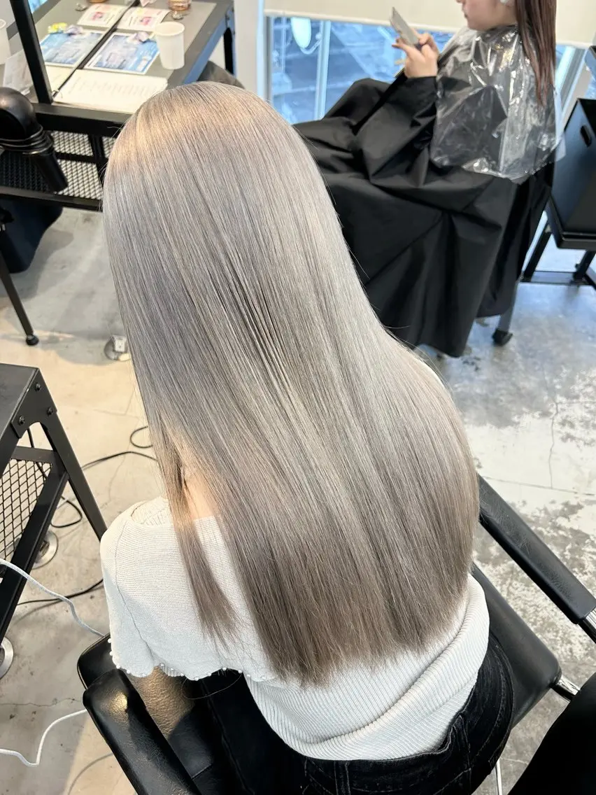ミディアム カラー ヘアアレンジ ヘアカラー 🎀ブリーチ×艶髪 🎀 ♡さや♡のヘアスタイル