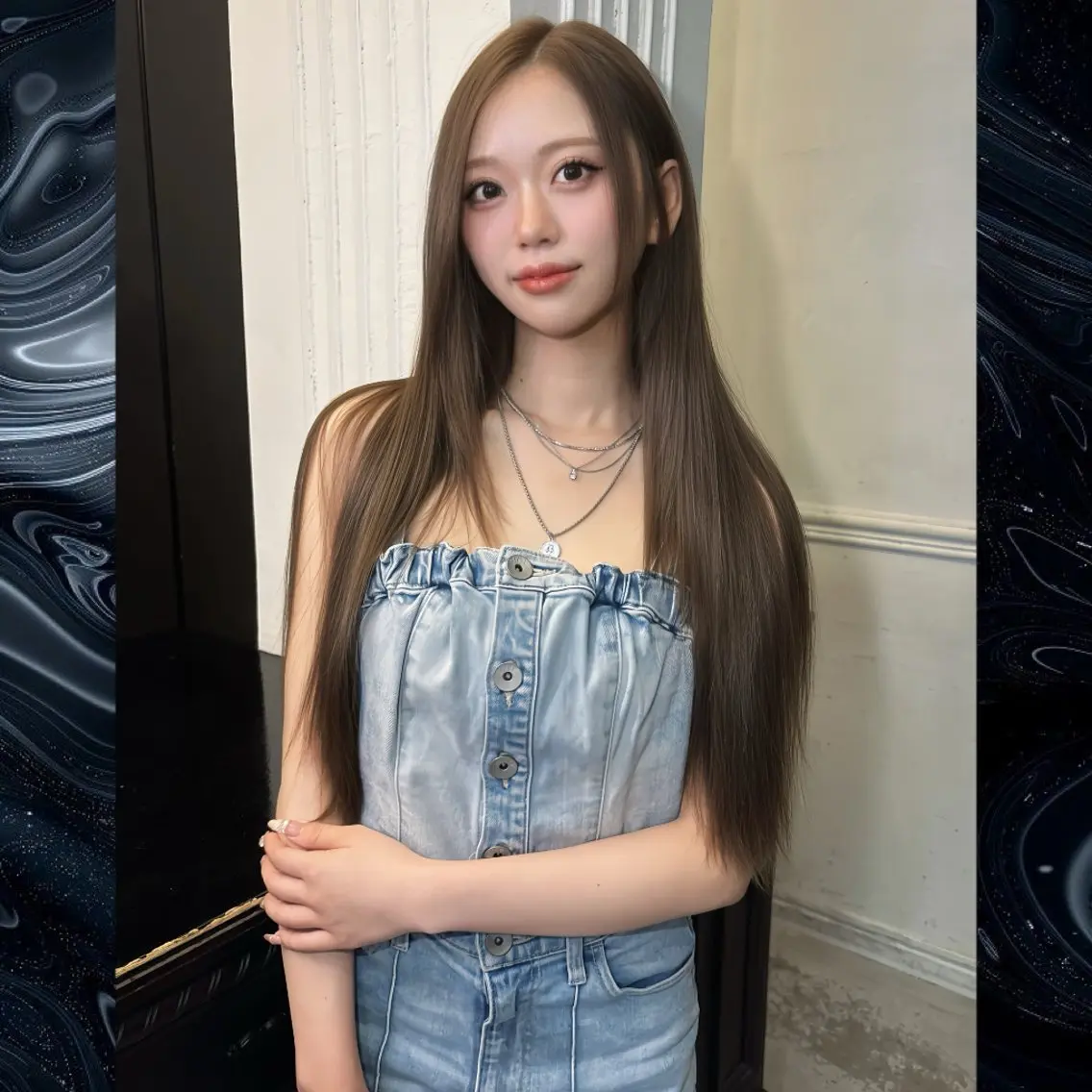 ロング カラー トリートメント カット ヘアカラー Maison Halu YUKIのヘアスタイル