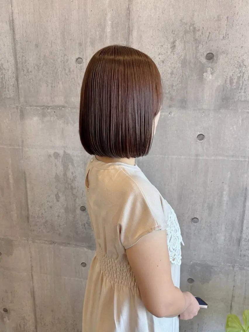 カラー パーマ ベージュカラー 縮毛矯正 ストレートパーマ ARCH 🌼 mayuのヘアスタイル