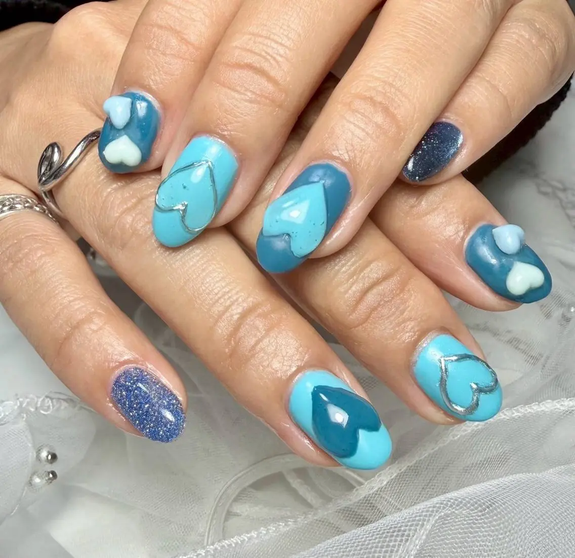 ネイル アートネイル チークネイル フラッシュネイル フラッシュマグ フレンチネイル Mai’s nailのネイルデザイン