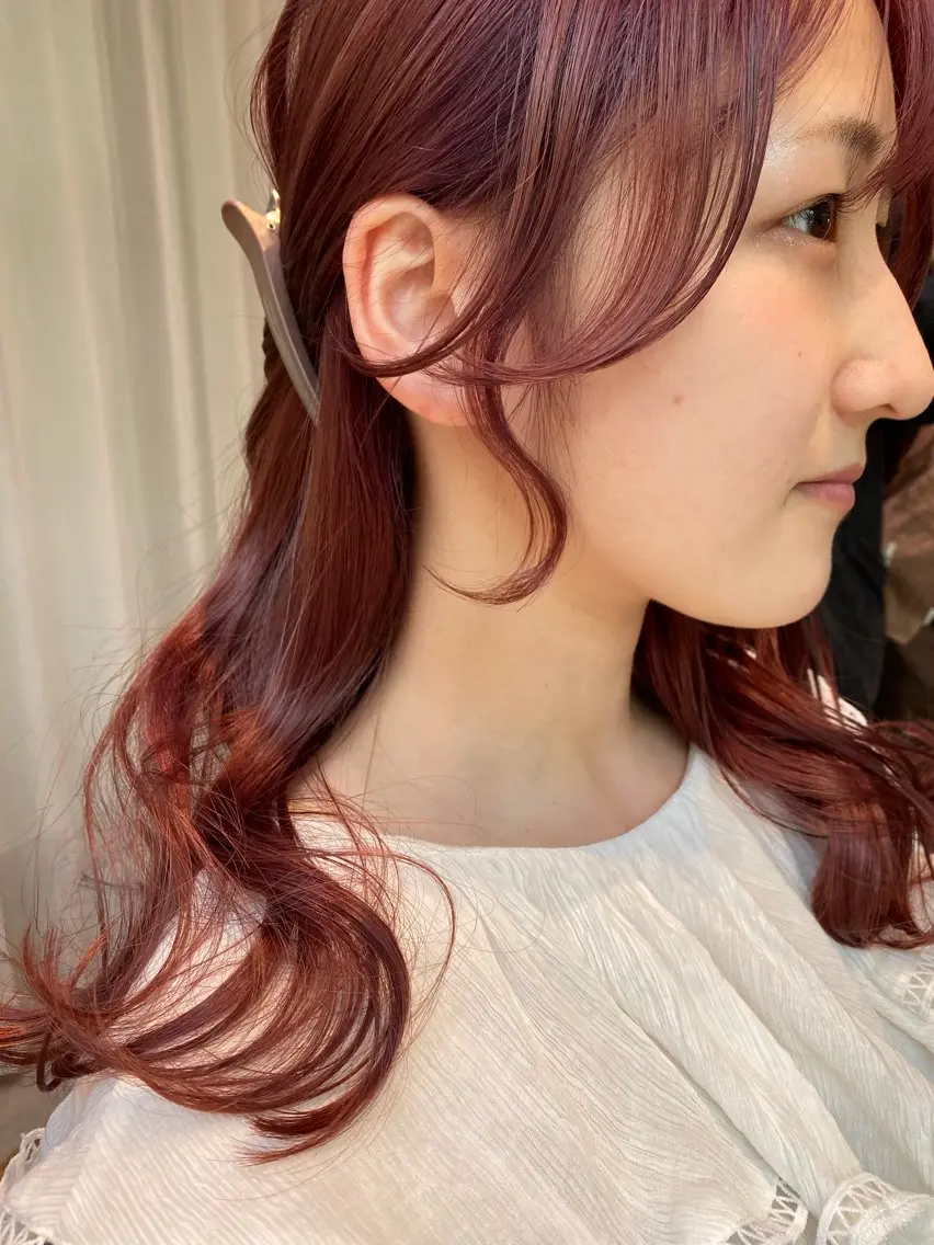 ロング カラー ヘアアレンジ カット ヘアカラー トリートメント 新宿 / Aujua ソムリエ🫧森田涼介のヘアスタイル