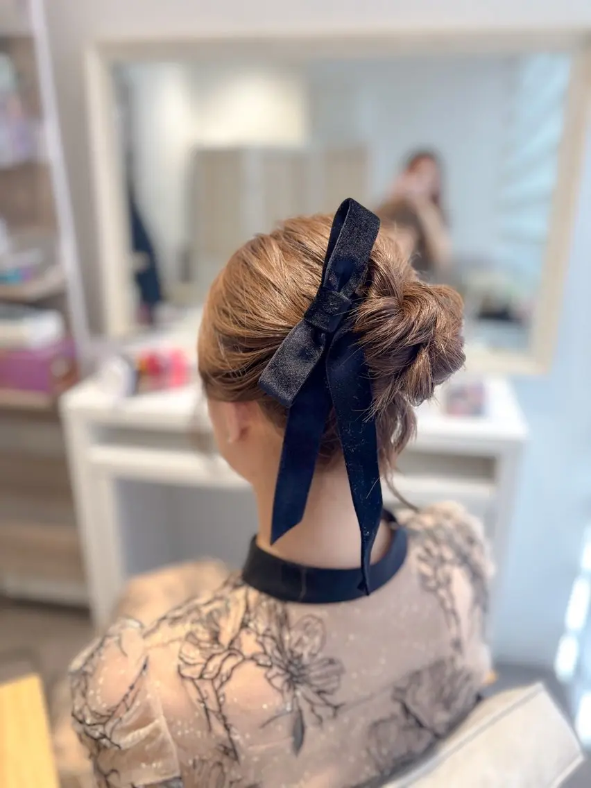 ミディアム ヘアアレンジ ヘアセット ⭐︎moe 【ヘアセット🧸】のヘアスタイル