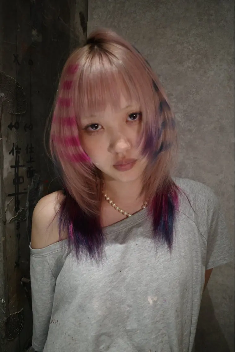 ロング カラー ヘアカラー 梅田デザインカラー 🌈🏆ヒノキのヘアスタイル
