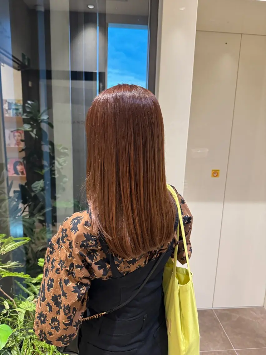 セミロング カラー ブラウンカラー カットモデル募集𓍯 横堤🫧秋積日向のヘアスタイル