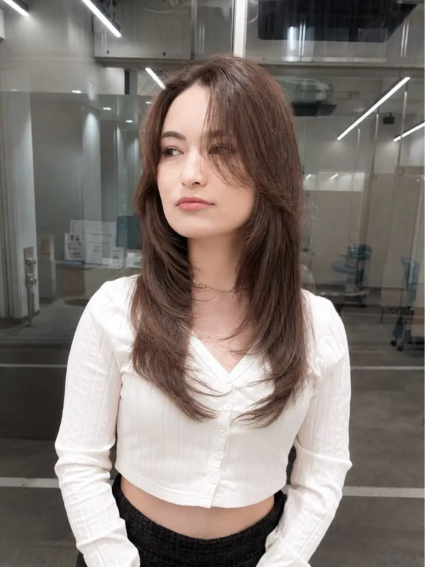 ロング ヘアカラー トリートメント ブリーチ&髪質改善 TAIGAのヘアスタイル