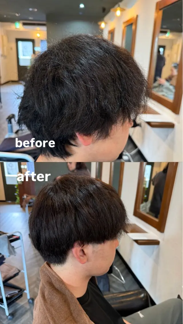 カラー メンズ ブラウンカラー カット ヘアカラー 大木悠史 メンズカット✂️のヘアスタイル