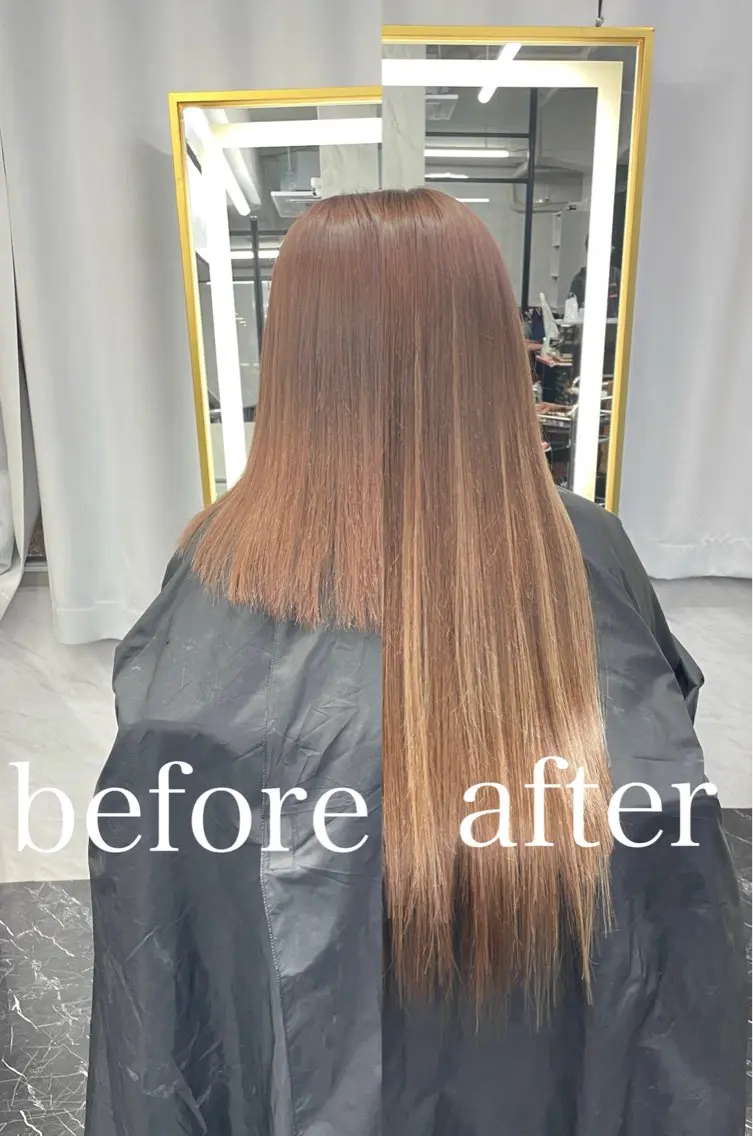 ロング カラー ヘアカラー エクステ エクステ🩵ブリーチ 韓国ヘア🩵KAEのヘアスタイル