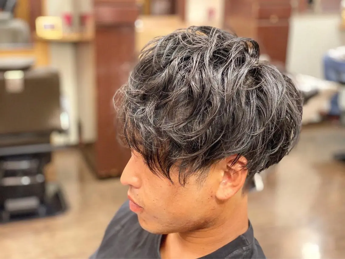ミディアム ミディアムパーマ カット パーマ 齋藤 壱成のヘアスタイル