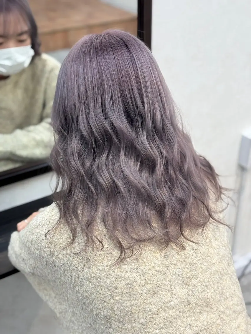 セミロング エクステ レイヤーカット カット ヘアカラー トリートメント ショーヤ/ブリーチ /エクステのヘアスタイル