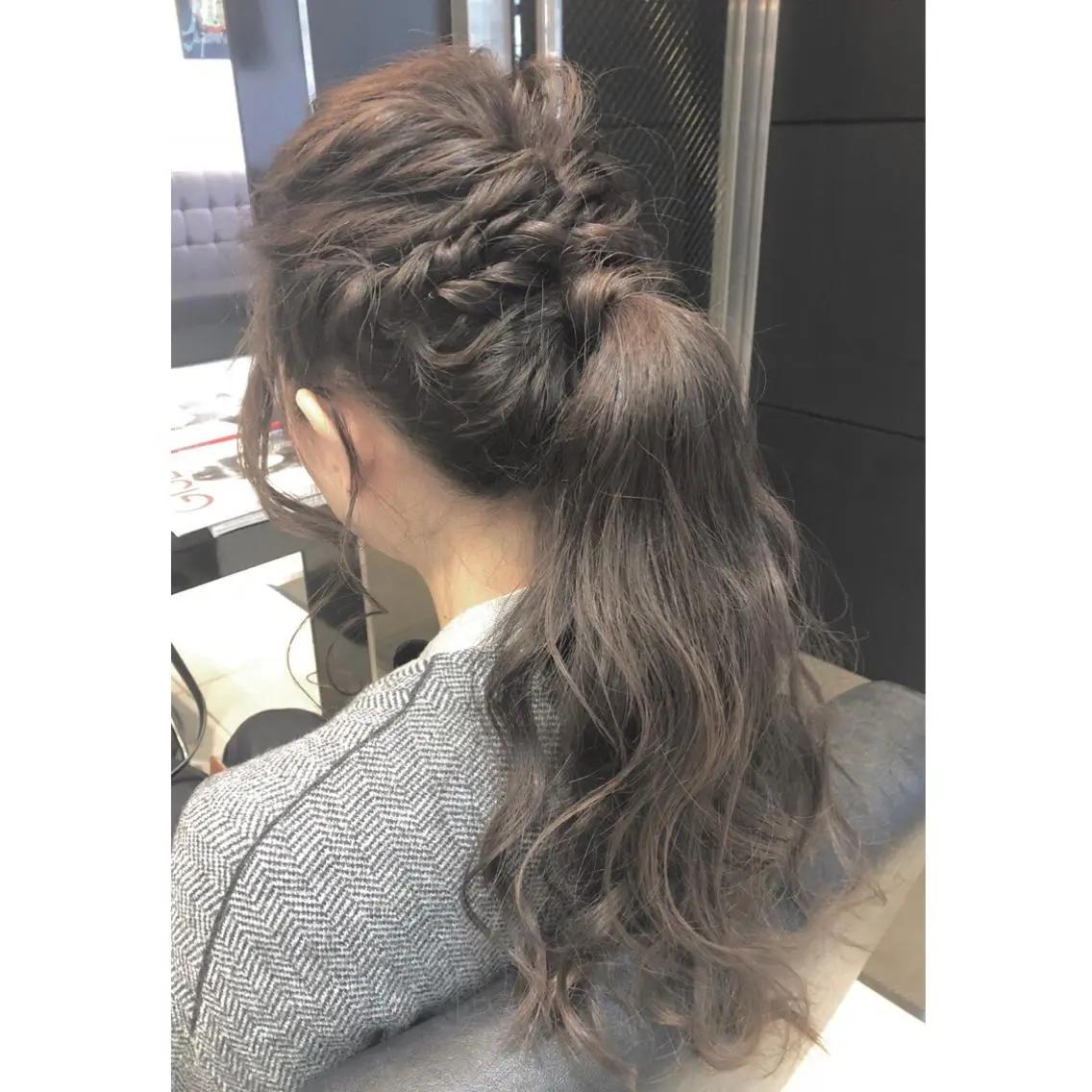 ロング ヘアアレンジ ポニーテール ヘアセット 女性リピ90%🍨 🩷佐藤みずきのヘアスタイル