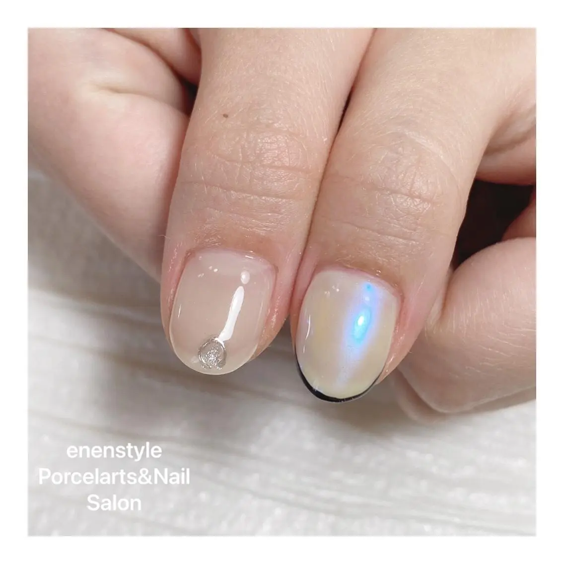 ミディアム ネイル ハンドネイル 🐾enen style 🐾のネイルデザイン