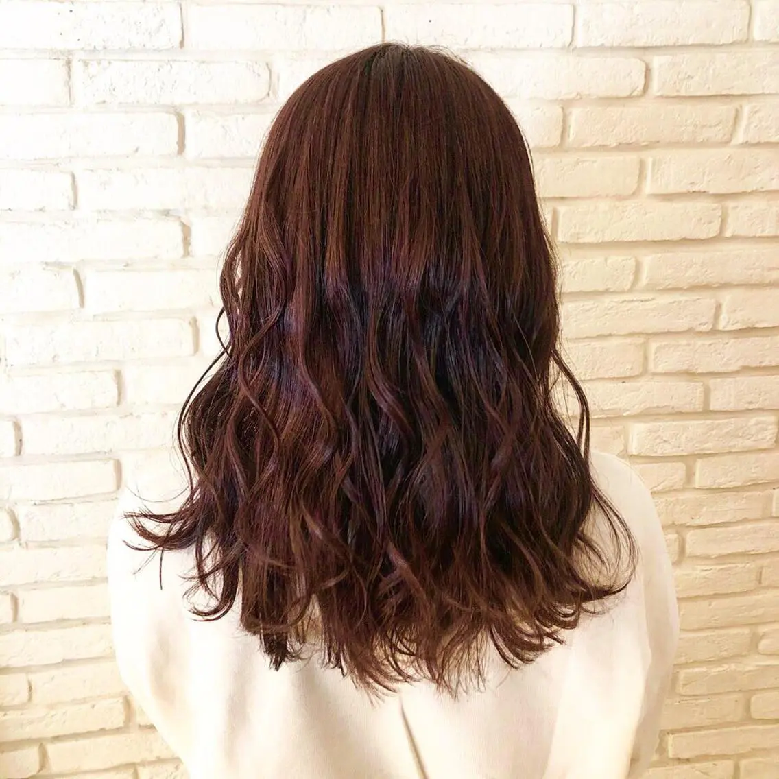 セミロング カラー 宮下 浩一のヘアスタイル