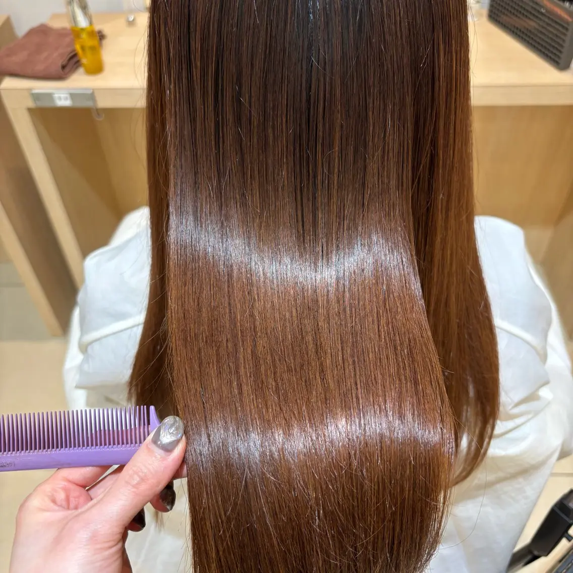 ロング パーマ 縮毛矯正 🌙Ash中目黒 坪内沙月🌙のヘアスタイル