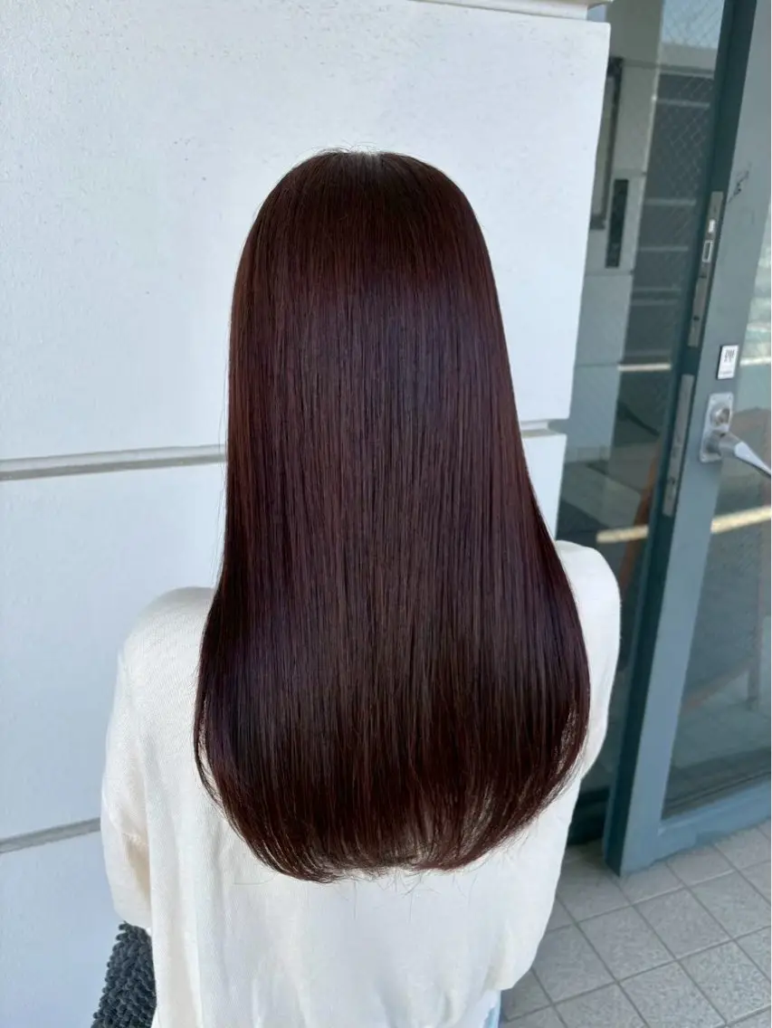カラー 透明感カラー ここののヘアスタイル