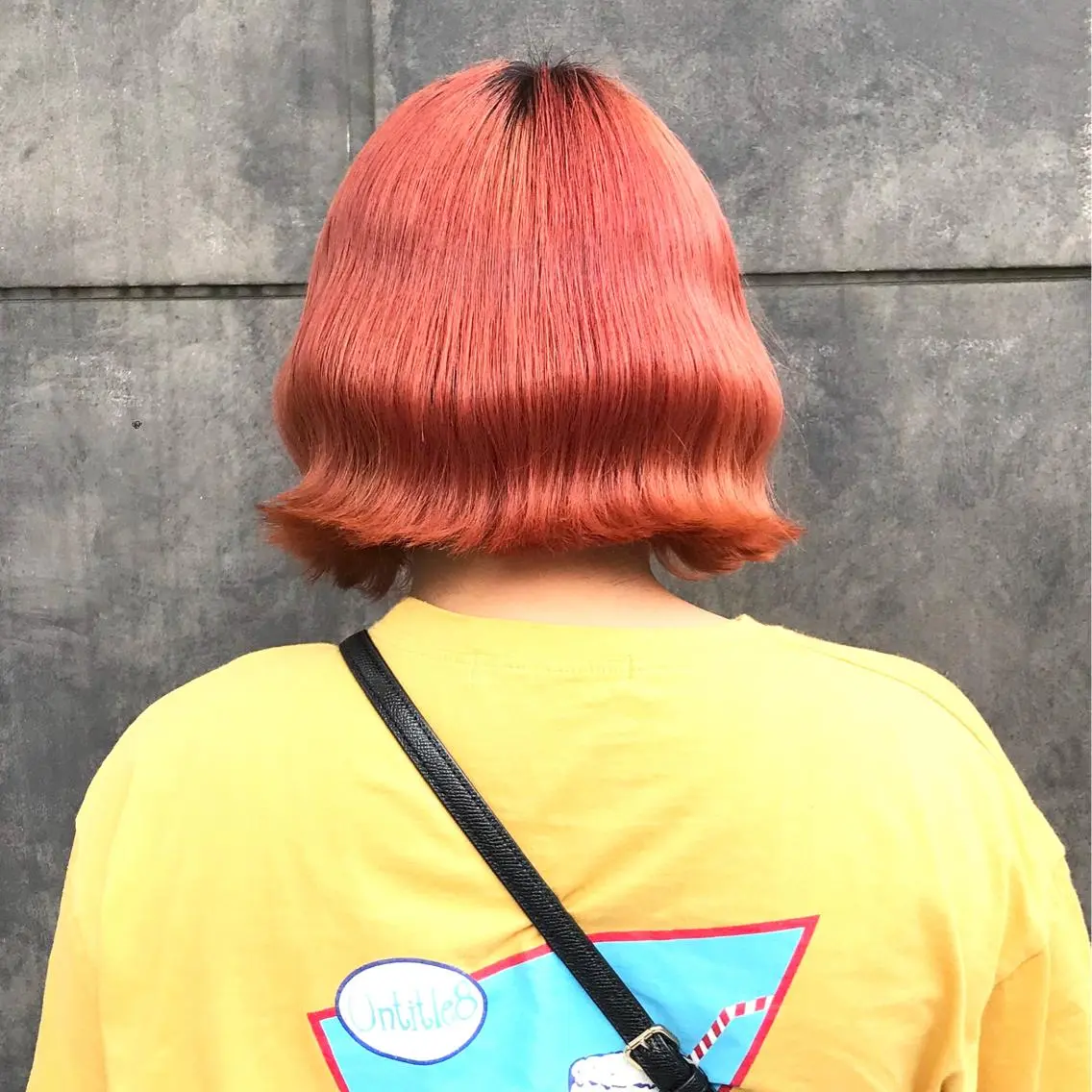ショート カラー ブリーチ オレンジ ピンクカラー タンバルモリ ムルギョル巻き K-POP好き美容師 🇰🇷Kai.Yのヘアスタイル