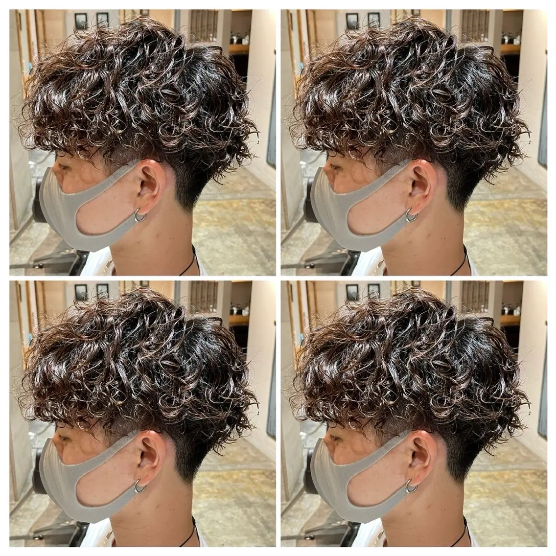 パーマ メンズ カット パーマ トリートメント ヘアセット メンズパーマ特化 店長望月謙二郎のヘアスタイル