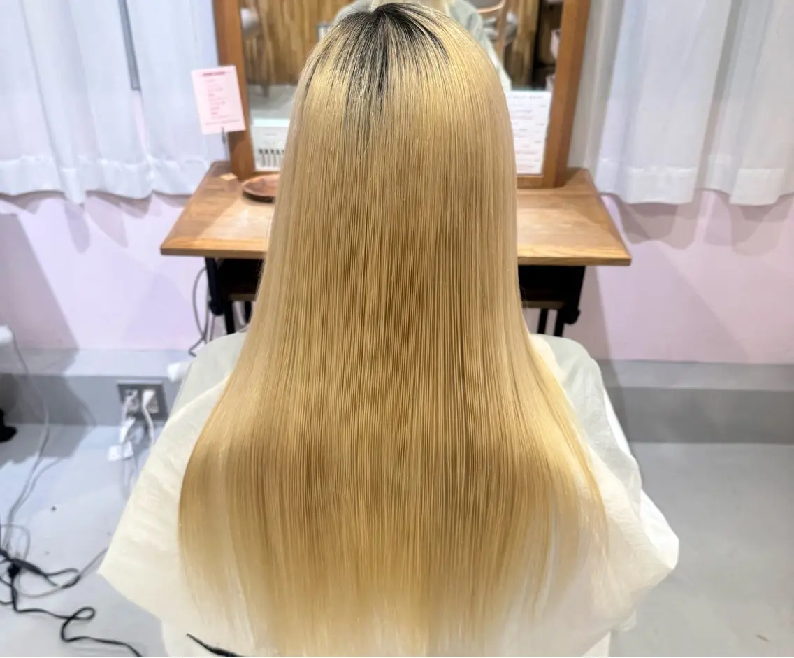 ロング トリートメント あゆみ／中津 ／ナチュラルカラーのヘアスタイル