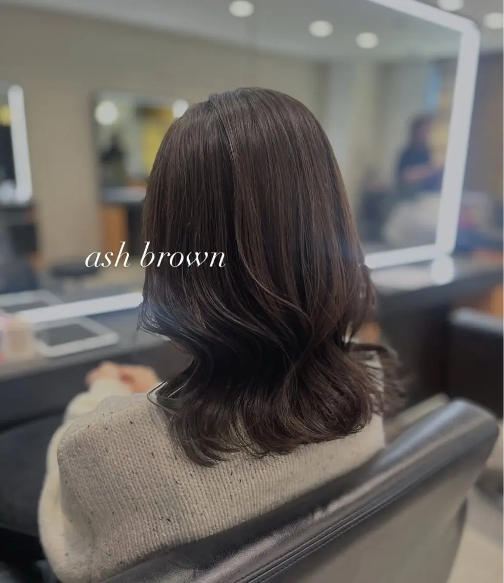 ミディアム 髪質改善・水素カラー ARIA（ému）のヘアスタイル