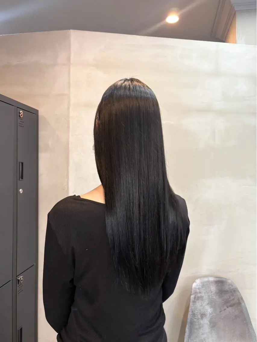 【就活・実習に】透明感黒髪カラー🖤⟡.·の写真