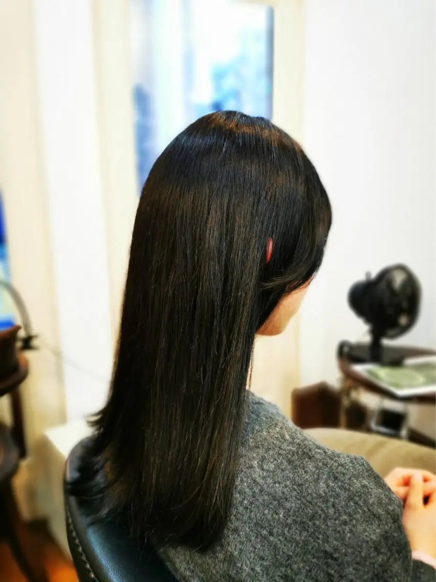 ロング 上間 洋子のヘアスタイル