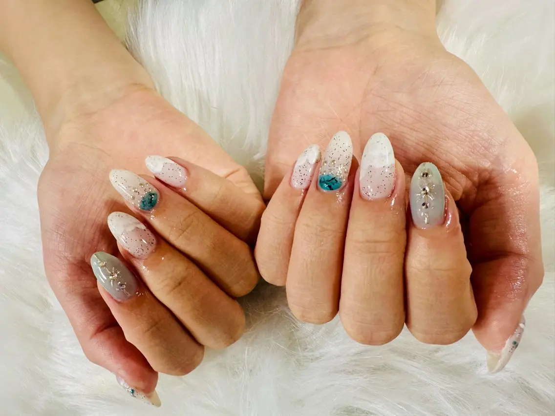 ネイル アートネイル 持ち込み ハンドネイル 🌿Nnail🌿 プライベートサロンのネイルデザイン