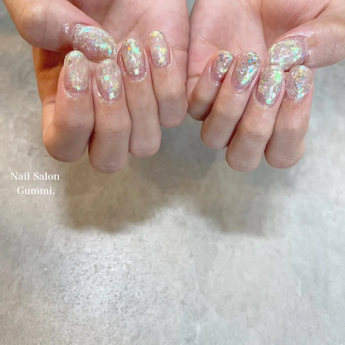 ネイル オーロラネイル ラメ(グリッター) Nail Salon Gummi.のネイルデザイン