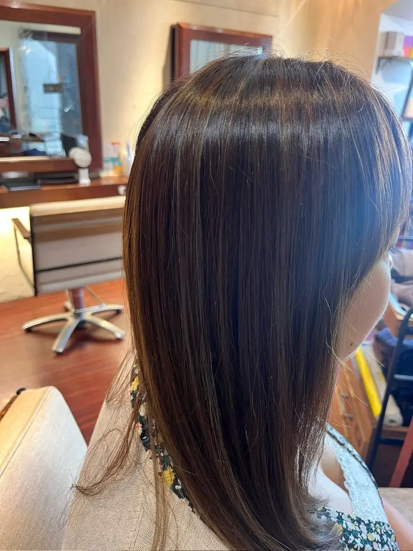 ロング 髪質改善 縮毛矯正 酒井 将大のヘアスタイル