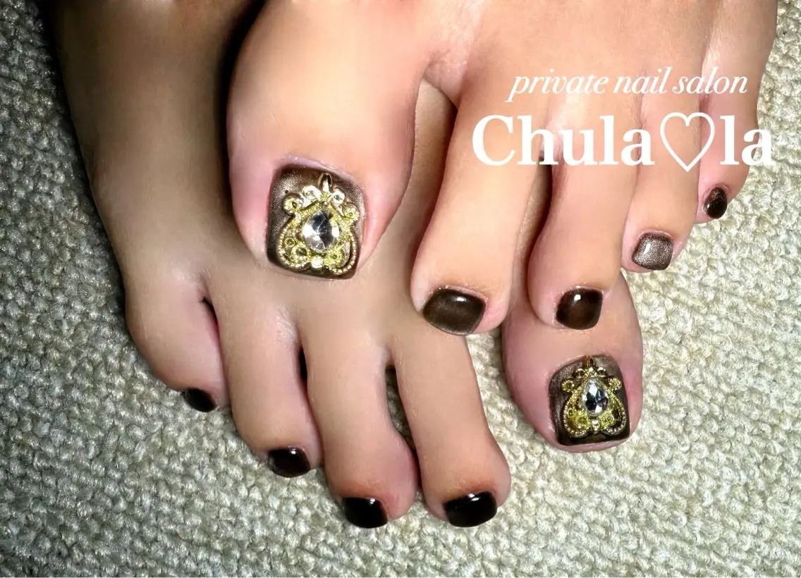 ネイル マグネットネイル フットネイル Chula♡la 豊見城市高安のネイルデザイン