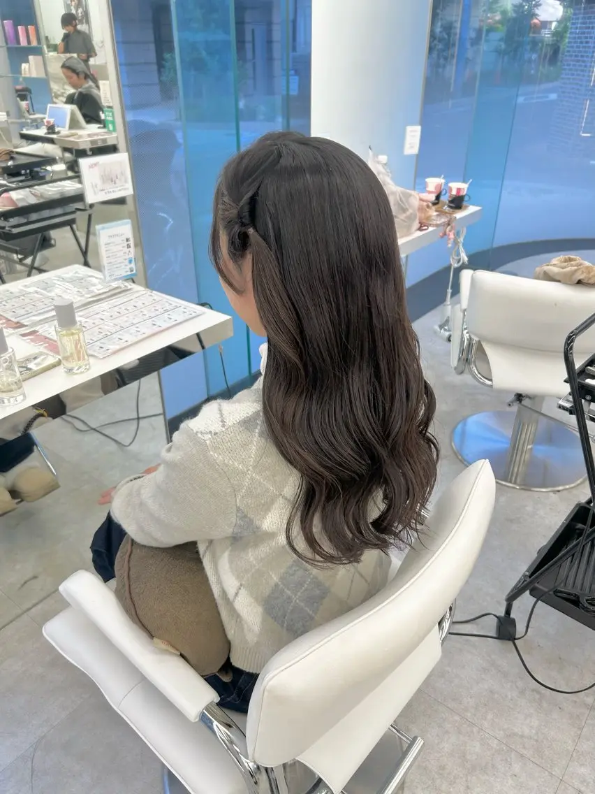 ロング ヘアアレンジ ヘアセット 透明感カラー/ヘアア レンジ/はるか🤍のヘアスタイル
