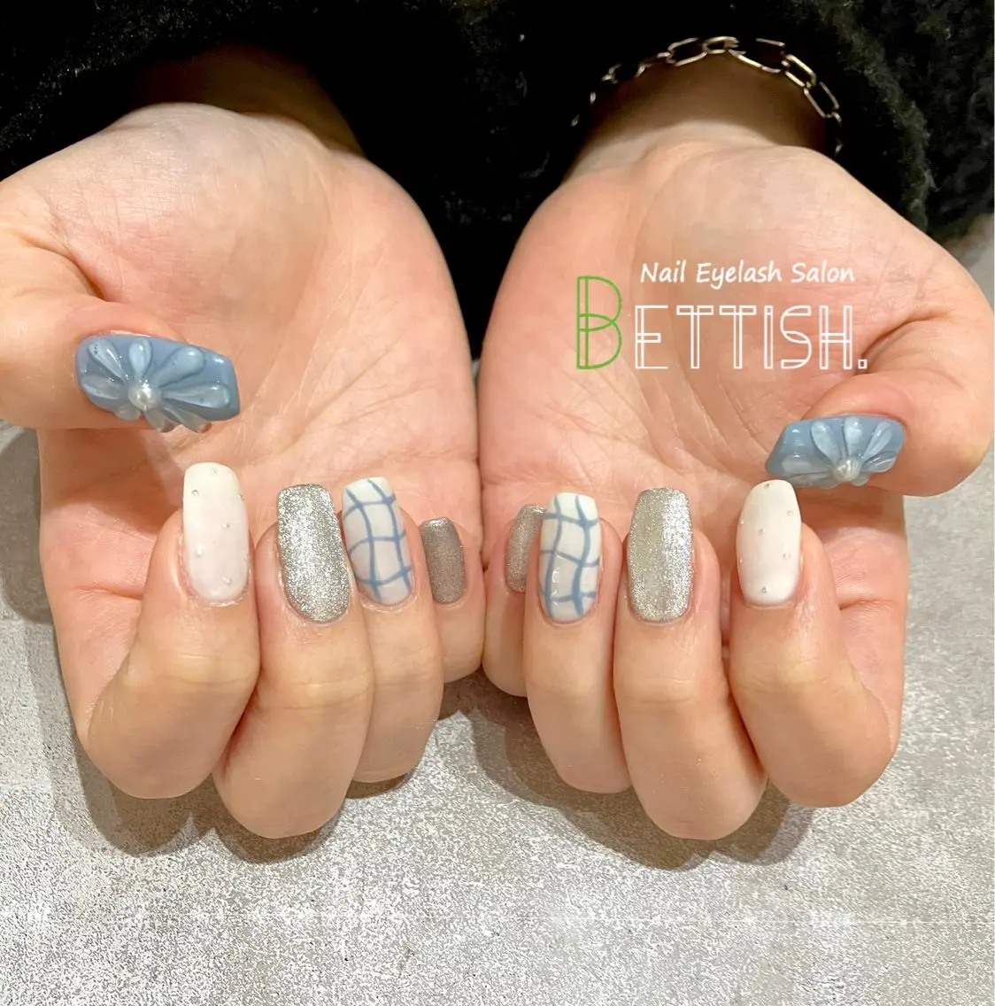 ネイル ブルー ハンドネイル BETTISH. KUMIKO☺︎︎のネイルデザイン