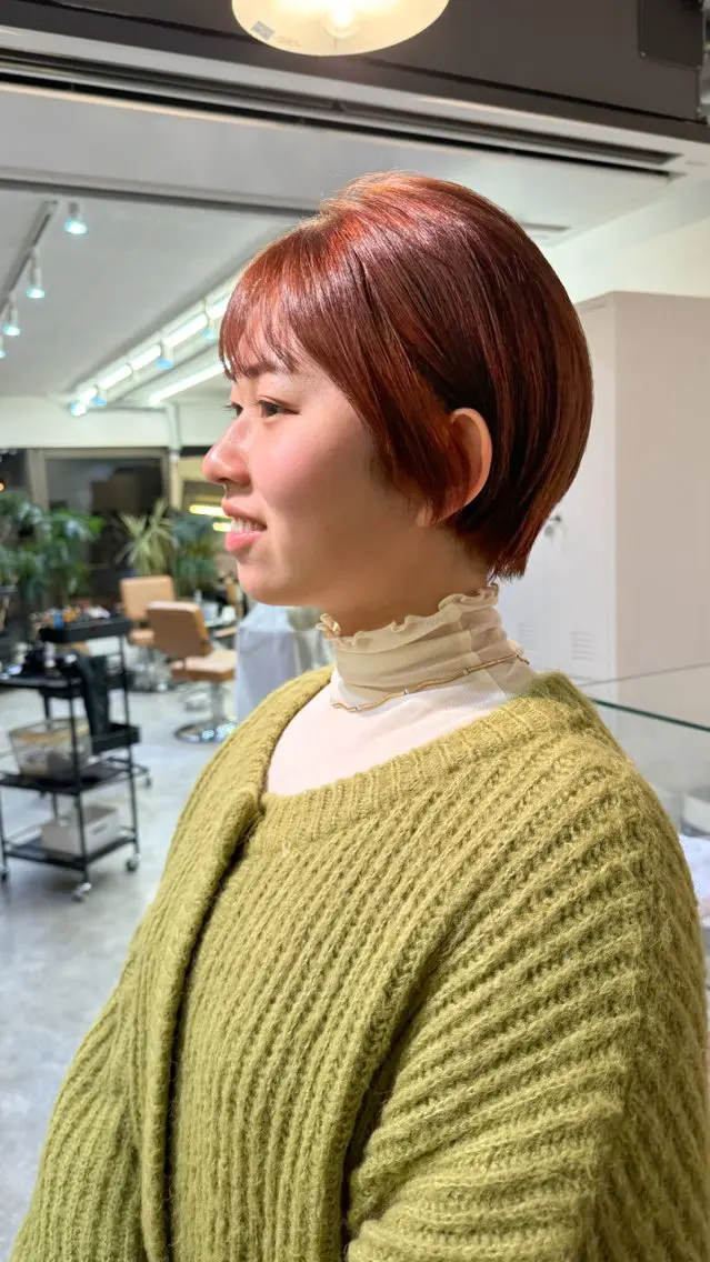 ショート カラー 丸みショート ショートヘア Seeknext // Rukaのヘアスタイル