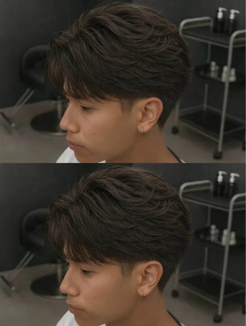 ミディアム パーマ ヘアアレンジ メンズ ミディアムパーマ メンズパーマ メンズツイストパーマ 波巻きパーマ ツイストパーマ メンズフェザーパーマ 💫曲がる縮毛矯正のヘアスタイル