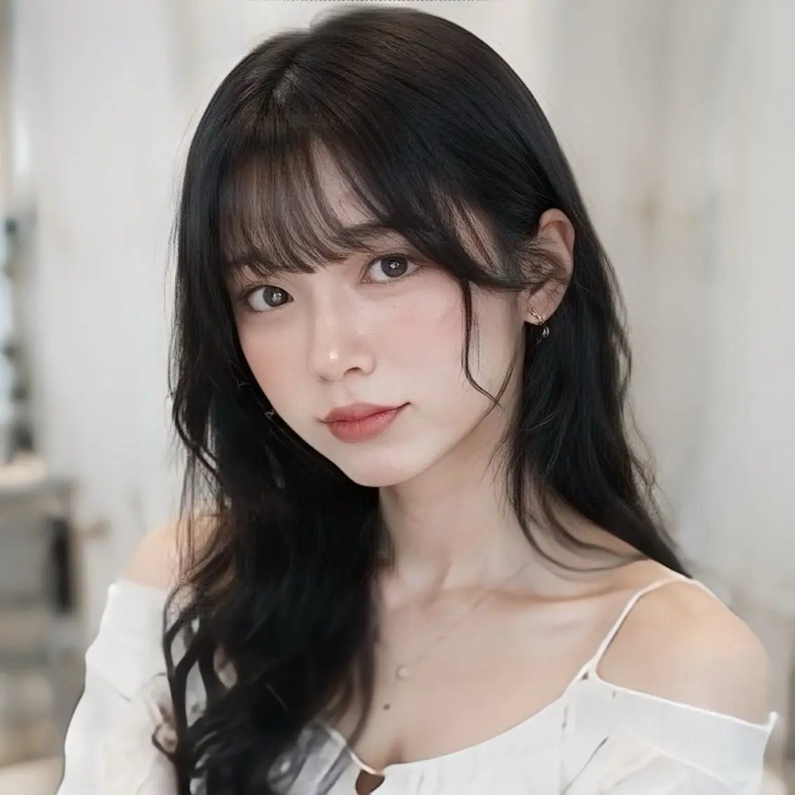 ロング カット レイヤー/顔まわり /縮毛矯正/おばかんのヘアスタイル