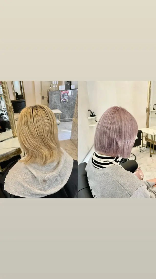 ショート カラー ブリーチ カット ヘアカラー トリートメント 🌹 AKARI 🌹のヘアスタイル