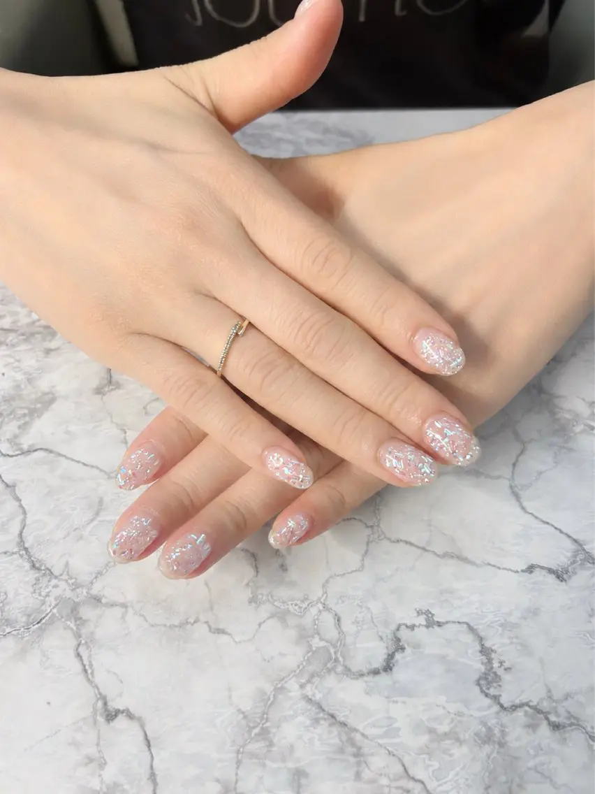 ネイル キラキラネイル ラメ(グリッター) ぷっくりネイル ハンドネイル MYu Beauty Salon YURIのネイルデザイン